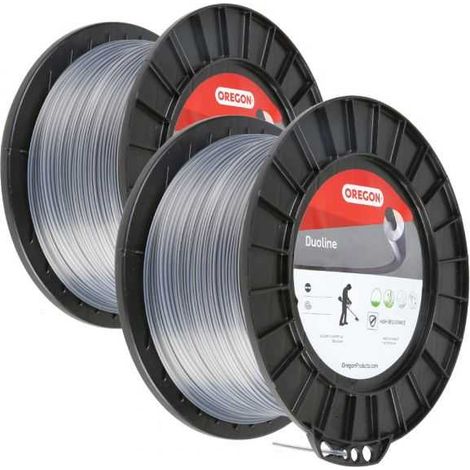 Fil Oregon Duoline 3 mm x 120 m Rond Transparent Bobine par 2 (1/5)