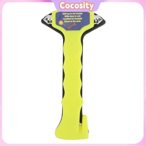 Cocosity Marteau de sécurité 2 en 1 2 In 1 Safety Hammer Window Glass Breaker Seatbelt Cutter Emergency Escape Tool auto outillage (1/5)