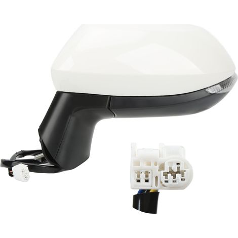 Pare-soleil de voiture miroir cosmétique universel avec LED lumière tactile, verre HD, rétroviseur pare-soleil rose Sakura (1/5)