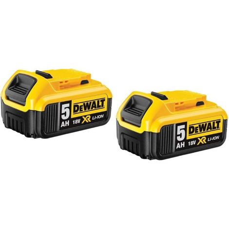 2 x 18V XR Li-Ion 5,0 Ah Akku-Pack - DEWALT DCB184P2