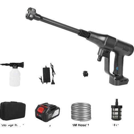 Pistolet de Nettoyage Haute Pression, Pression Maximale de 200 BAR, Design Sans Fil, A (1/2)