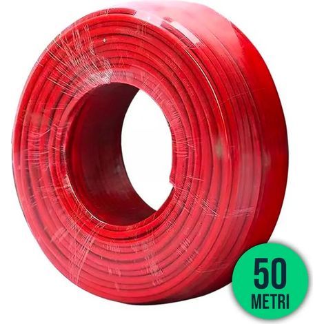 V-TAC Solarkabel, 6 mm², einadrig, rot, 50-Meter-Rolle (1/3)