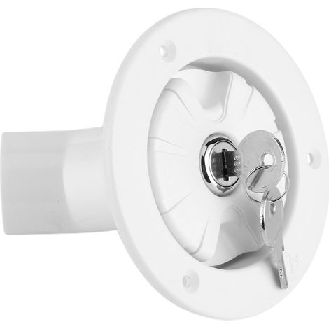 Filtre d'entrée d'eau douce de type gravité avec verrouillage, livré avec 2 clés, convient aux camping-cars, bateaux et remorques. (1/5)