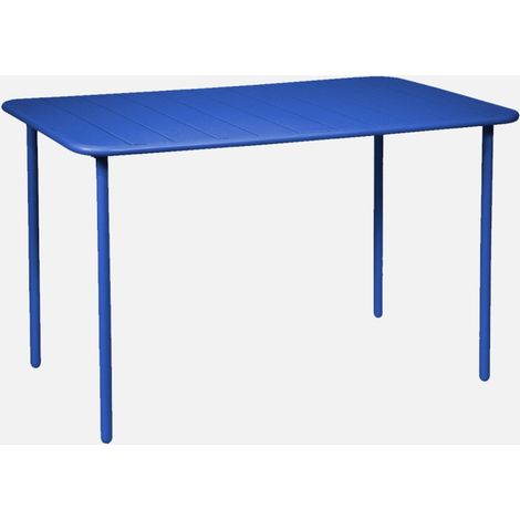 Tavolo da giardino in acciaio, 4 posti, 120cm (1/5)