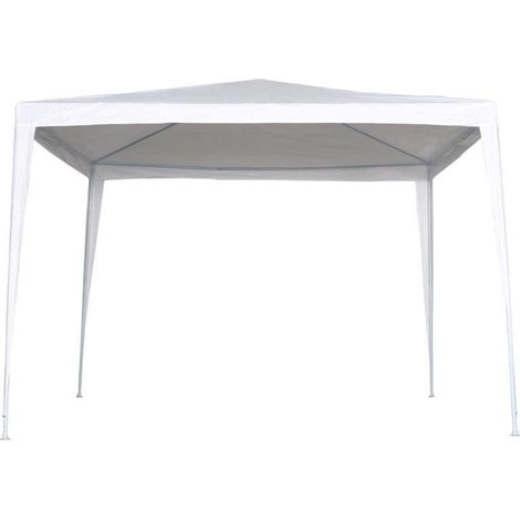 GAZEBO ACCIAIO RAFIA MT3X3 BIANCO C&G