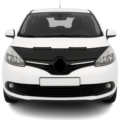 Protège Capot compatible avec Renault Scenic 2009 à 2015, Bra de Capot Protection, Noir (1/5)