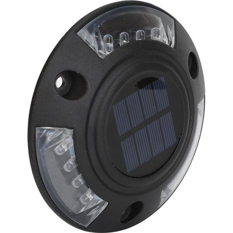 Solar-Dockleuchte mit 12 LEDs, IP68 wasserdicht, 6 V, 1,8 W, Rot