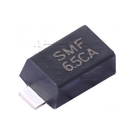 Changdian/Changjing SMF6.5CA SOD-123FL 6.5V surface mount bidirectional TVS diode chip electronic component, 5 units shipped.
