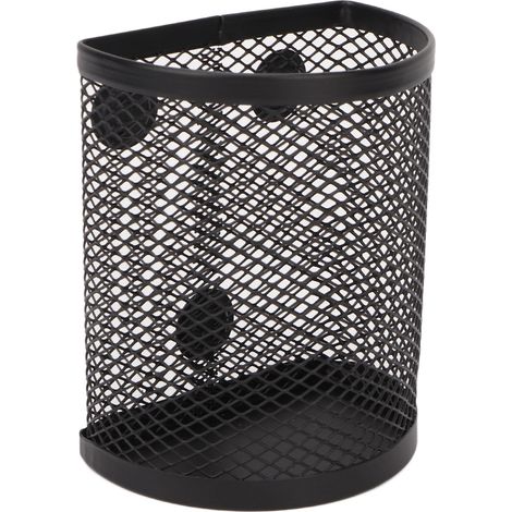 Porte-crayons magnétique demi-cercle en métal robuste, organisateur magnétique polyvalent pour casier, idéal pour la maison, le bureau ou la salle de classe. (1/5)