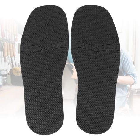 Chaussures de Sécurité en Cuir Noir à Semelle Antidérapante en Caoutchouc à Relief (1/5)