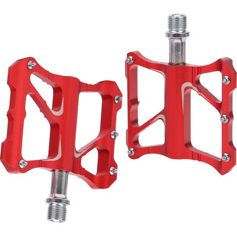 Pédales à roulement en alliage d'aluminium GUB GC005 pour VTT et vélo de route pliant (rouge) (1/5)