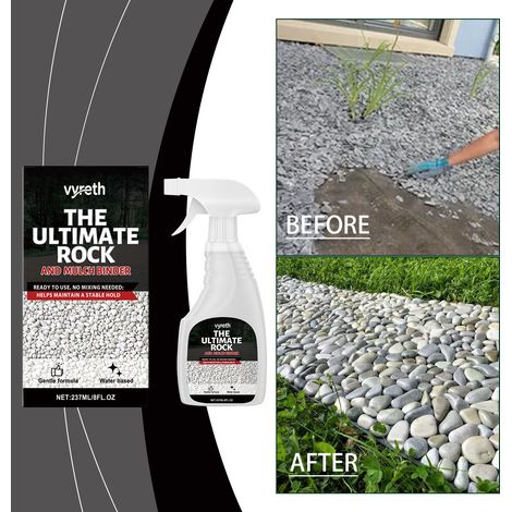 Colle pour gravier, idéale pour le jardinage, l'aménagement paysager extérieur et le pavage en gravier. Colle de fixation multi-usages – 237 ml (1/5)