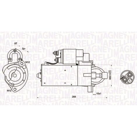 Démarreur MAGNETI MARELLI 063721423010 AUDI 03G911023A 03G911023AX
