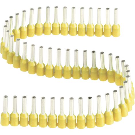 Vogt Verbindungstechnik 460308.00050 Aderendhülse 1 mm² Teilisoliert Gelb 50 St.