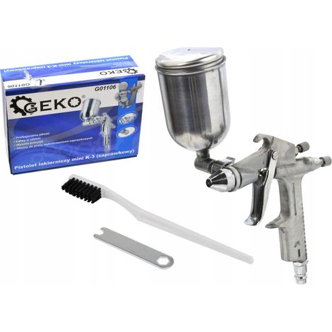 Pistolet à peinture Geko mini k-3 buse laiton 200 ml (1/3)