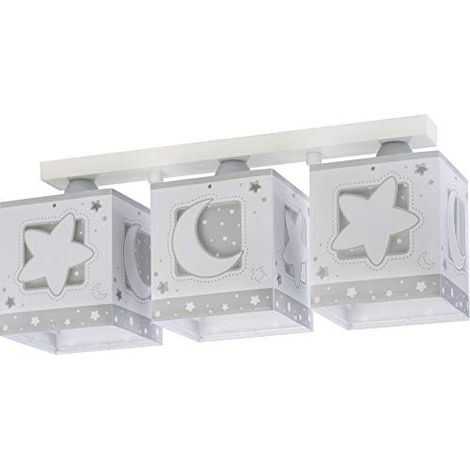 Lampadario Plafoneria a 3 faretti Luna Grigio (1/4)