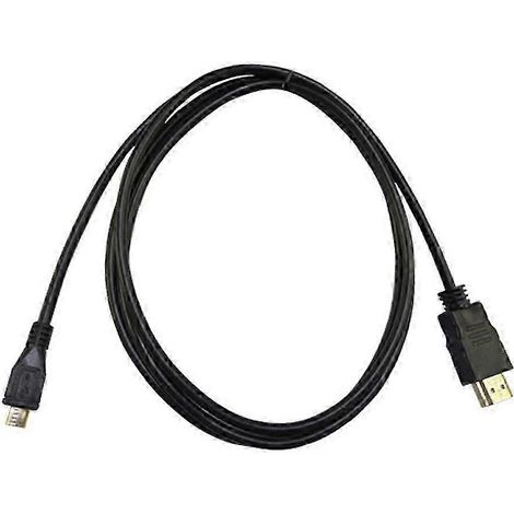 Câble adaptateur HDMI pour micro USB, connecteur noir pour sortie vidéo (1/5)