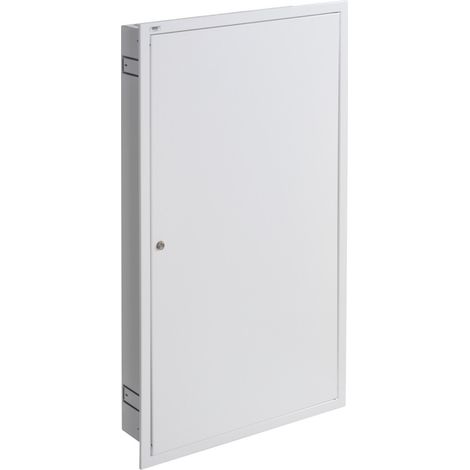 Tabella di distribuzione incorporata - Acciaio bianco - 6x24 moduli - IP30 (1/5)