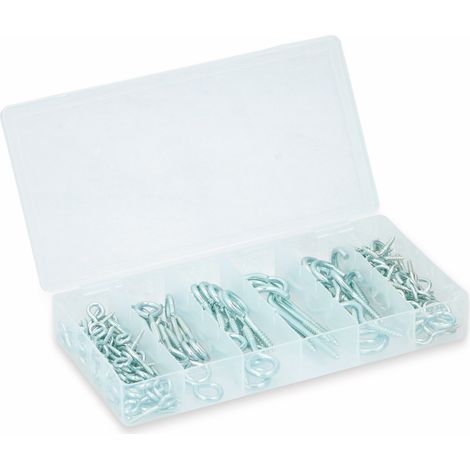 Assortiment Kinzo de crochets et œillets à vis - 151 pièces