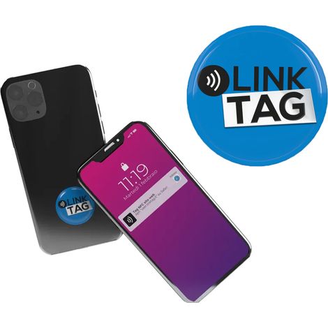 TAG NFC Biglietto da Visita Digitale Adesivo Condividi Social Media Smartphone