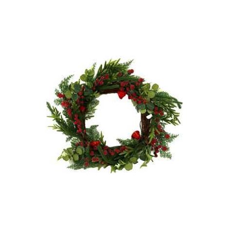 Ghirlanda natalizia rossa corona porta coroncina di natale