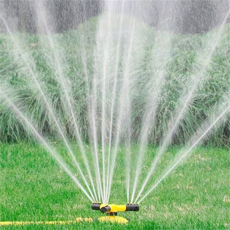 Automatischer 360°-Rotationsregner mit 3 Zweigen und vielseitigem Adapterset für Garten und Boden (1/2)