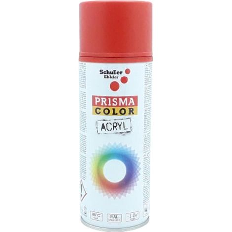 Bombe de peinture Prisma Color RAL3000 MAT Rouge Feu Schuller Eh'klar (1/3)