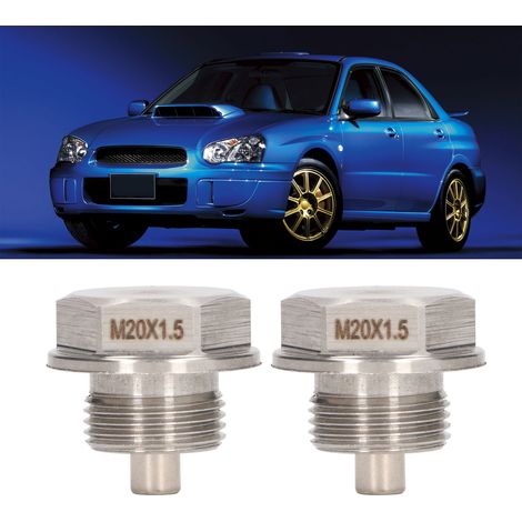 Magnetische Ölablassschraube M20x1,5 mm aus Edelstahl, Ersatzteil für Subaru Forester (wird paarweise verkauft), Teilenummern 32103KA000 und 11126AA000. (1/5)