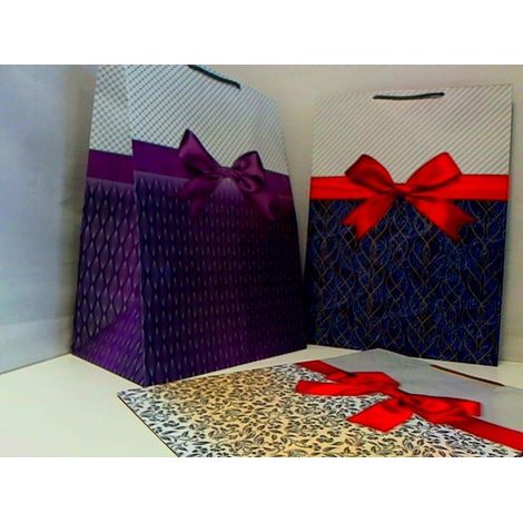 Borsa regalo Paw t-17l carta laminata fondo rinforzato 5 pezzi (1/2)