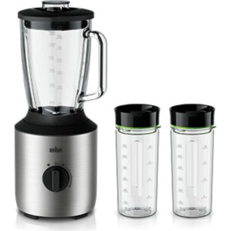 Mixeur avec 2 bouteilles Bol en verre pour ingrédients chauds et froids 1,5 l (1/5)