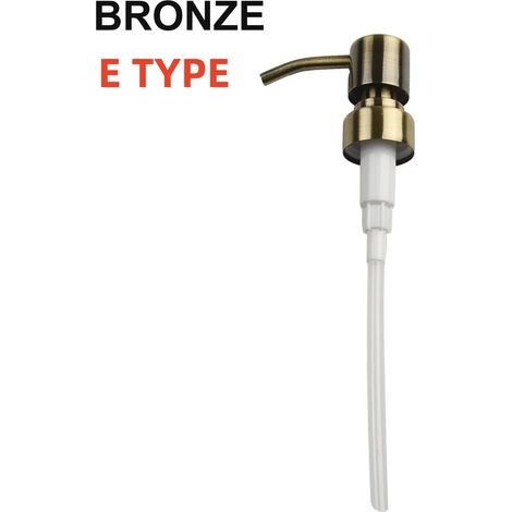 Distributeurs (Bronze) Porte-savon de jardin, pompe à tube, vaporisateur de salle de bain, 28 dents, filetage 28, plastique ABS noir, lotion (1/5)