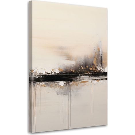 Tableau déco Abstraction beige 70x100 (1/5)