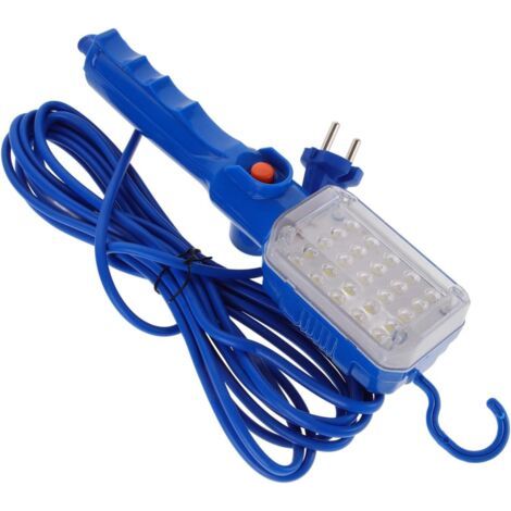 Lampe de travail portable, lampe de réparation de voiture, lampe d'entretien de voiture, lampe d'inspection de voiture, lampe de travail LED WROWAT, lampe Abdos bleue avec cordon de 10 m (1/5)