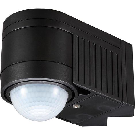 Litecraft Luton 360° PIR Motion Sensor Outdoor Corner Mount Fitting - Black