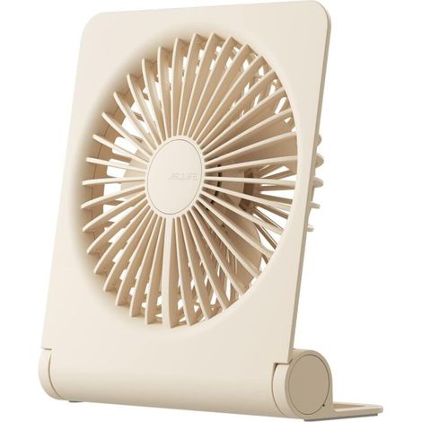 Mini ventilatore da tavolo, portatile, con batteria ricaricabile USB, pieghevole a 160°, 4500 mAh, estremamente silenzioso, 4 velocità, ideale per ufficio, casa e campeggio - Crezuo