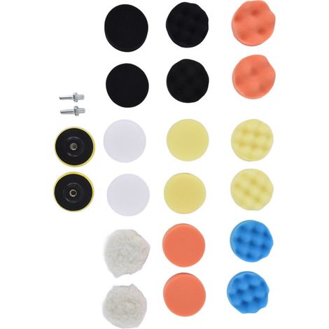 Beyamis Kit de 22 tampons de polissage en éponge ABS pour cirer, poncer, sceller et lisser les carrosseries (3 pouces). (1/5)