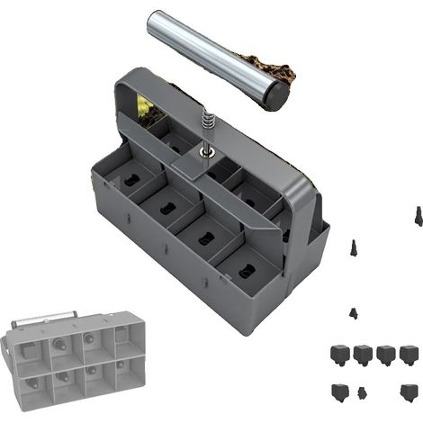 Machine à fabriquer des blocs de terre, Métal robuste, Fonctionnement manuel efficace, Convient aux jardins potagers, Idéal pour la plantation horticole, Moulage compact (1/5)