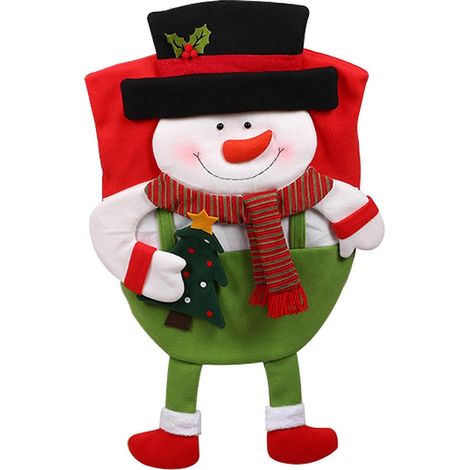 Weihnachtsdekorativer Stuhlbezug, Party-Sitzbezug, Tischdekoration, festlicher Sitzbezug (1/5)