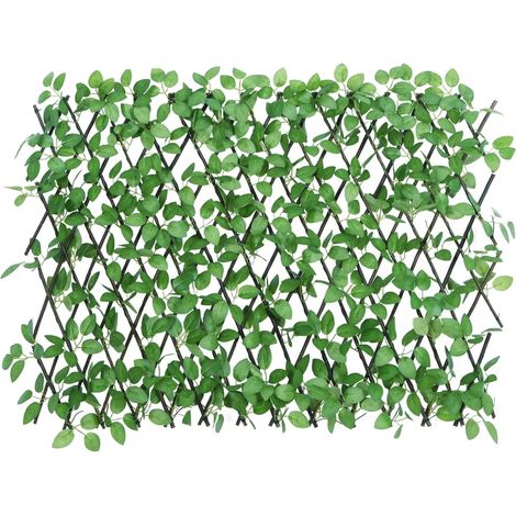 vidaXL Traliccio Edera Artificiale Espandibile Verde 180x65 cm