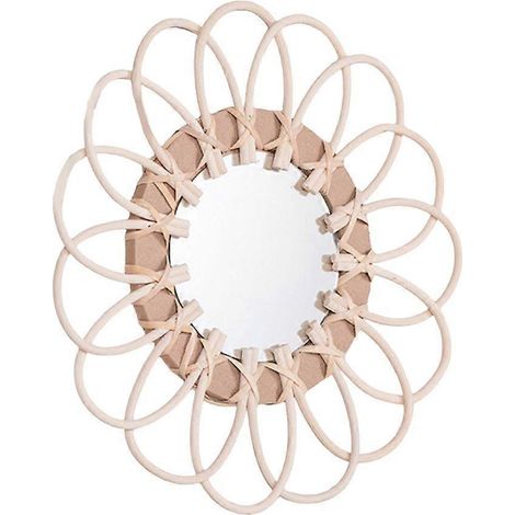 Miroir de maquillage circulaire mural, accessoires de décoration pour la maison (1/5)