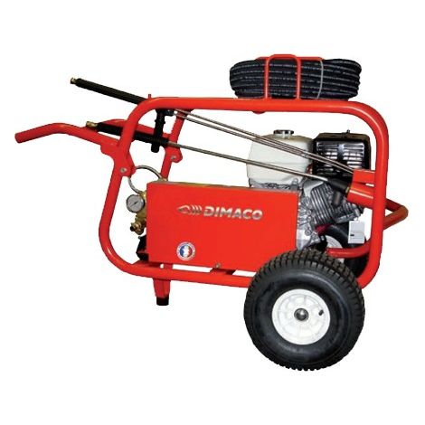 DIMACO - Nettoyeur HP 1100 l/h 200 b Moteur essence HONDA 13 CV - Avec châssis TP