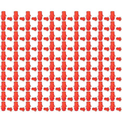 100Pcs Fixation LED 5mm Rouge, Bague Plastique pour Voyant Indicateur, Capot de Lampe d'Avion, Montage sur Panneau (1/5)
