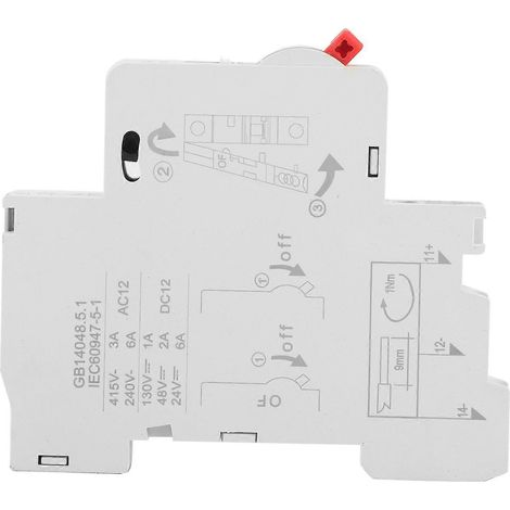 Borne de contact auxiliaire DZ47 OF pour disjoncteur miniature (1/4)