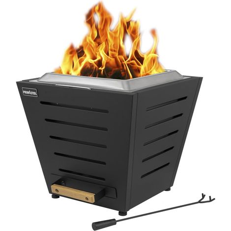 Primaster Feuerstelle Linden raucharm 51 x 51 cm schwarz Feuerschale (1/3)