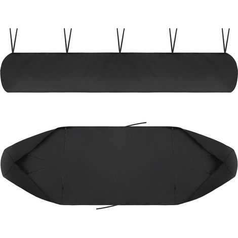 Housse de Auvent Jardin Protection, BâChe Sac de Rangement 420D Oxford Contre Les UV Anti-poussière étanche Contre la Neige et la Pluie en Hiver, pour Canopy Shelter De Terrasse Meubles (Noir, 2.5M) (1/5)