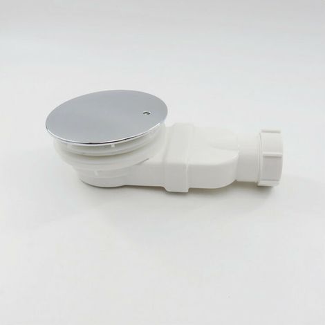 Bonde de Douche Extra-Plate Dôme ABS, blanc(Vidange) (1/5)