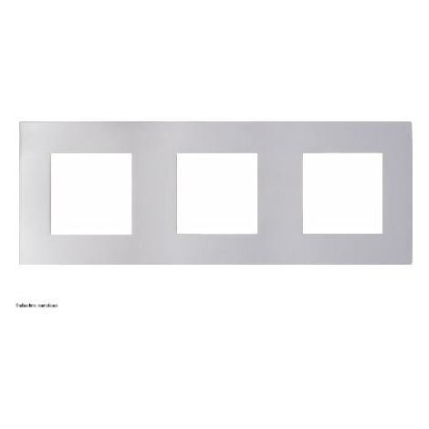 Plaque triple horizontale entraxe 71mm Espace Lumière Arnould