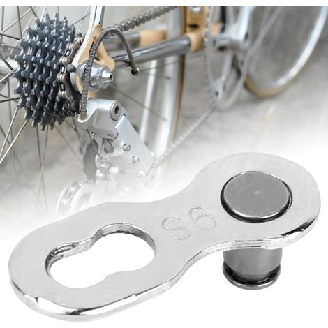 1 Paire de Maillon Rapide Argenté pour Chaîne VTT 9 Vitesses, Connexion Rapide et Fiable