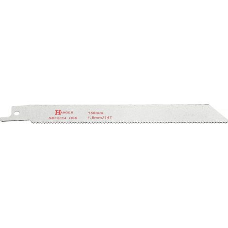 Lames de scie sabre SM15014 pour métal 150mm HANGER 150301 (1/2)