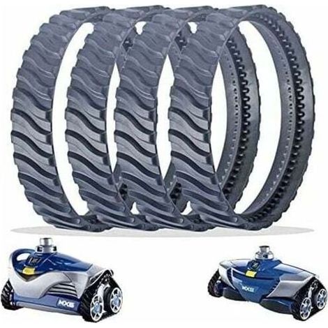 Chenilles De Remplacement - Caoutchouc Robuste - Pour Nettoyeur De Piscine Enterrée - Diamètre 6 Pouces - Lot De 2 (1/5)